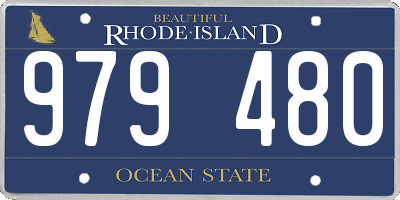 RI license plate 979480