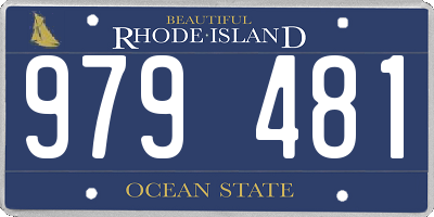 RI license plate 979481