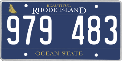 RI license plate 979483