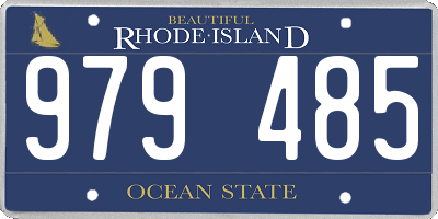 RI license plate 979485