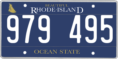 RI license plate 979495