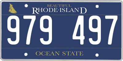 RI license plate 979497