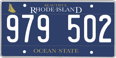 RI license plate 979502
