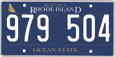 RI license plate 979504