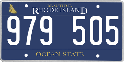 RI license plate 979505