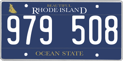 RI license plate 979508