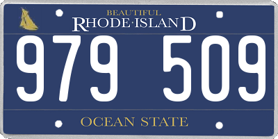 RI license plate 979509