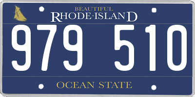 RI license plate 979510