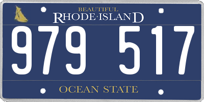 RI license plate 979517