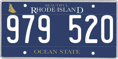 RI license plate 979520