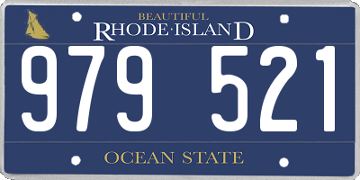 RI license plate 979521