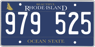 RI license plate 979525