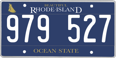 RI license plate 979527