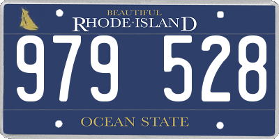 RI license plate 979528