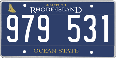 RI license plate 979531