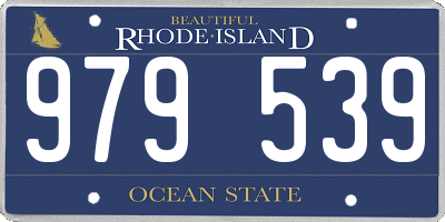 RI license plate 979539