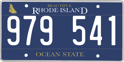 RI license plate 979541