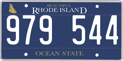RI license plate 979544