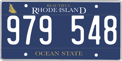RI license plate 979548