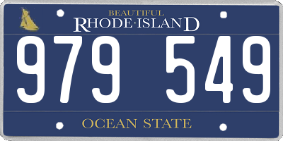 RI license plate 979549