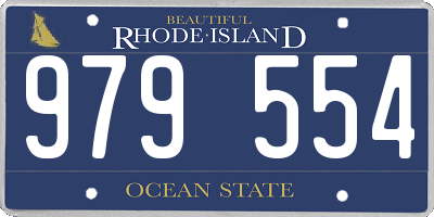 RI license plate 979554