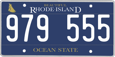 RI license plate 979555