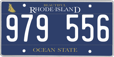 RI license plate 979556