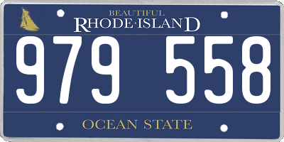 RI license plate 979558