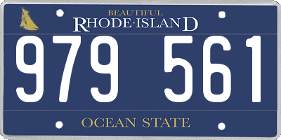 RI license plate 979561