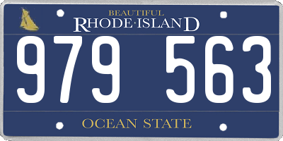 RI license plate 979563