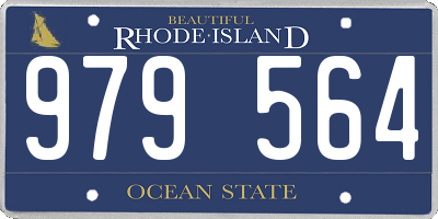 RI license plate 979564