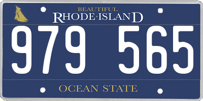 RI license plate 979565