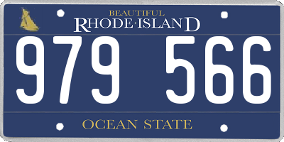 RI license plate 979566