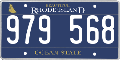 RI license plate 979568