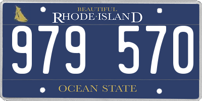 RI license plate 979570