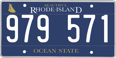 RI license plate 979571