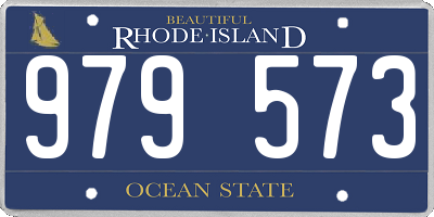 RI license plate 979573