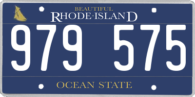 RI license plate 979575