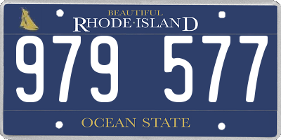 RI license plate 979577