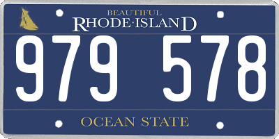 RI license plate 979578