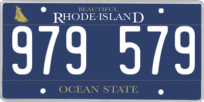 RI license plate 979579