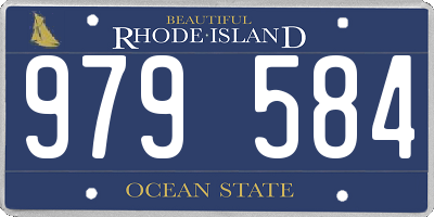 RI license plate 979584