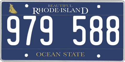 RI license plate 979588