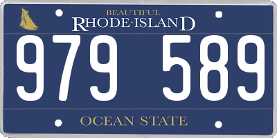 RI license plate 979589