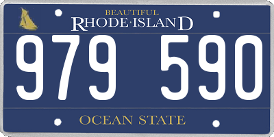 RI license plate 979590