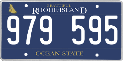RI license plate 979595