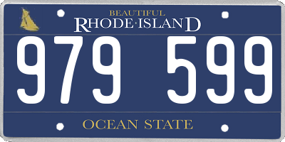 RI license plate 979599