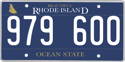 RI license plate 979600