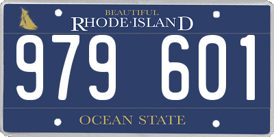 RI license plate 979601