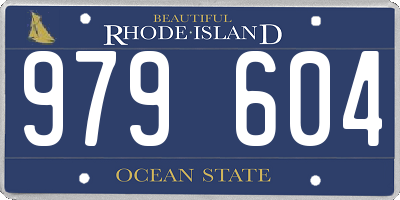 RI license plate 979604